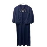 Vintage Navy Blue Two-Piece Suit