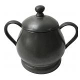 Queen Art Pewter Lidded Sugar Bowl