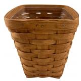 Longaberger Handwoven Wooden Basket with Liner, 6x