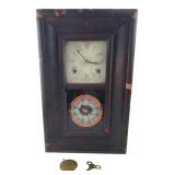 E.N. Welch Mfg. Co. Antique Wooden Wall Clock