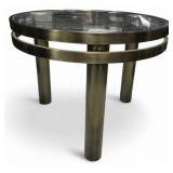 Milo Baughman Style Chrome Side Table