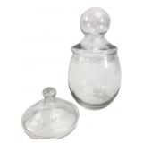 Clear Glass Apothecary Jar with Lid