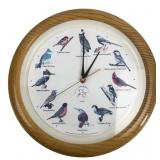 National Audubon Society Bird Song Wall Clock, 14"