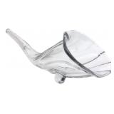 Clear Glass Cornucopia Bowl