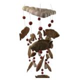 Clay Motif Fish and Starfish Wind Chime