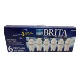 NIB Brita Pitcher Replacement Filters, 6-Pack