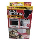 NIB Ruby Space Triangles Closet Organizer 18 Value