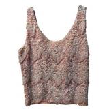 The Villager Hand Beaded Wool Sleeveless Top
