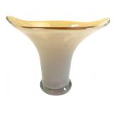 Art Glass Vase with Iridescent Finish