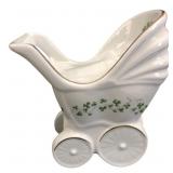 Royal Tara Fine Bone China Baby Carriage Figurine