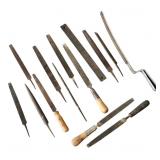 Assorted Metal Files, Rasps, and Utility Knives