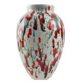 Linda 73 Studio Pottery Drip Glaze Vase