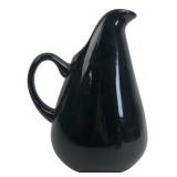 Russel Wright for Oneida Black Ceramic Pitcher