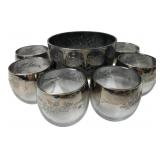 MCM Dorothy Thorpe Silver Leaf Bar Set