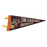 VTG The Cascades Jackson, Mich. Felt Pennant
