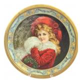 Kaufmann & Strauss Co. Metal Tray, 9.5" dia.