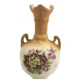 Ceramic Two-Handled Floral Vase