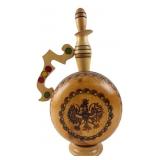 Polish Woodware Factory Decanter with Eagle Emblem