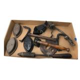 Asbestos Sad Iron & Cast Iron Collectibles Lot