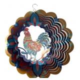 Rooster Kinetic Metal Wind Spinner