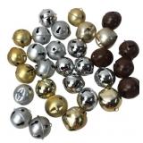 Assorted Metal Jingle Bells, Holiday Craft Lot