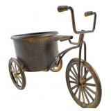 Brass Bicycle Planter Decorative Figurine