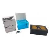 AdirOffice Acrylic Donation Box and Metal Star Box