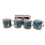Sakura Debbie Mumm Jolly Snowmen Stoneware Mugs