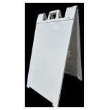 Plasticade Signicade White Plastic A-Frame Sign