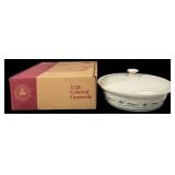 Longaberger Pottery 2 Qt. Covered Casserole, 3" H