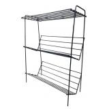 MCM Black Wire Three-Tier Display Rack