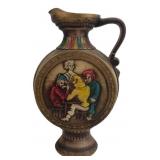 VTG Norleans Ceramic 3D Relief Pitcher, 13" H