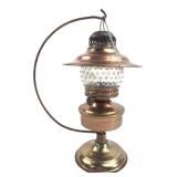 Hong Kong Copper-Tone Oil Lamp with Stand