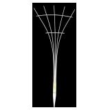 White Plastic Garden Fan Trellis