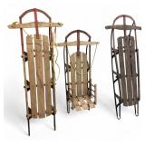 Sears & Vintage Wooden Snow Sleds