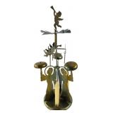 Vintage German-Style Brass Angel Candle Carousel