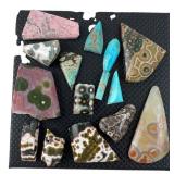 Assorted Polished Gemstone Cabochons