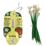 Florida Ceramic Kitchen Prayer Thermometer Set