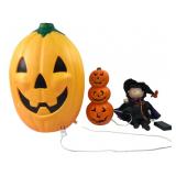 Peanuts & Blow Mold Halloween Decorations Lot