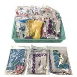 Collection of 38 Vintage Embroidered Handkerchiefs