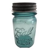 Ball Perfect Mason Blue Glass Jar