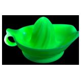 Green Uranium Glass Juicer