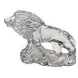 Wonders of the Wild 24% Lead Crystal Lion Figurine