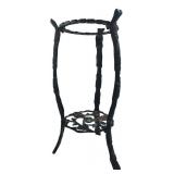 Cast Metal Rose Motif Plant Stand