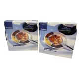 NIB Trudeau Set of 4 Fondue Plates (2 Boxes)