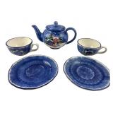 Winter Scene Ceramic Tea Set