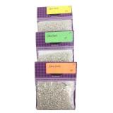 3 Bags of 6/0 Transparent Silver Lined Seed Beads