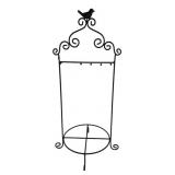 Metal Bird Motif Decorative Stand