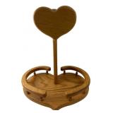 Handcrafted by Les Heart-Shaped Display Stand