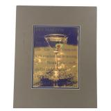 Dry Martini Recipe Decorative Print, 16' x 20'